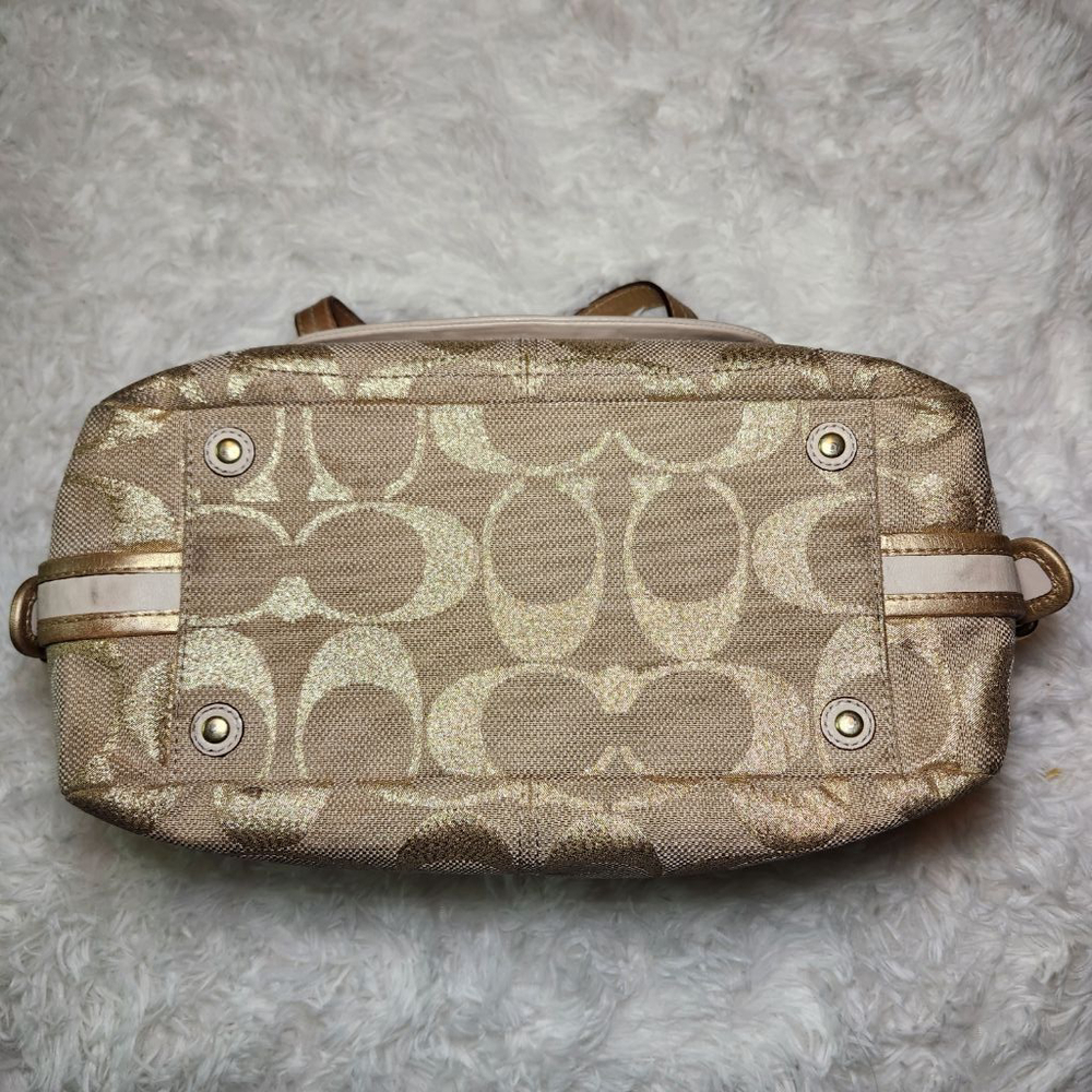 Coach Poppy Signature Bonnie Double Zip Top Handle Satchel - Picture 2 of 12